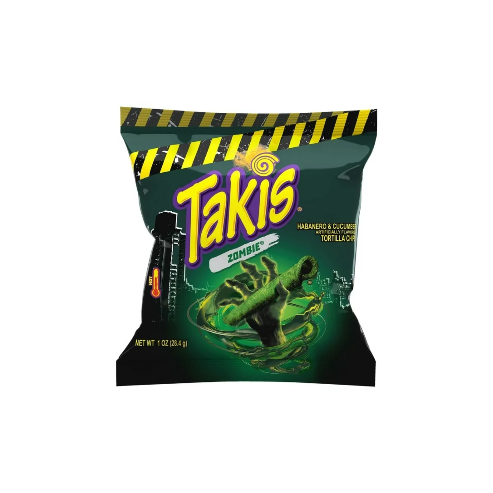 Takis Zombie 1 oz Snack Size Bag, Habanero & Cucumber Rolled