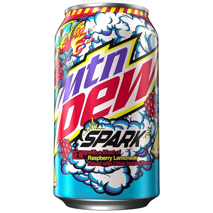 Mountain Dew Spark Soda Pop Raspberry Lemonade - 12 pk/12 fl oz Cans