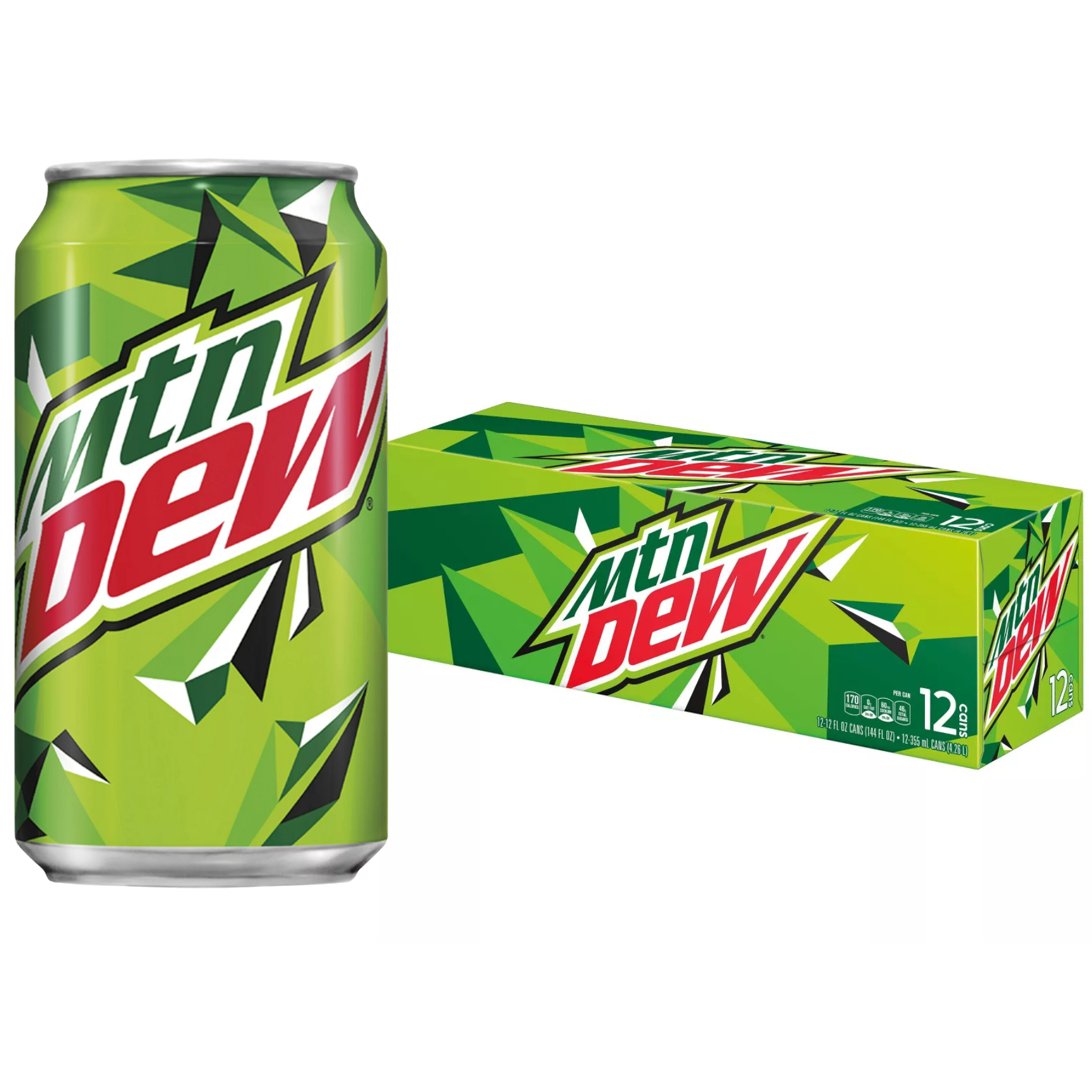 Mountain Dew Citrus Soda - 12 pk/12 fl oz Cans