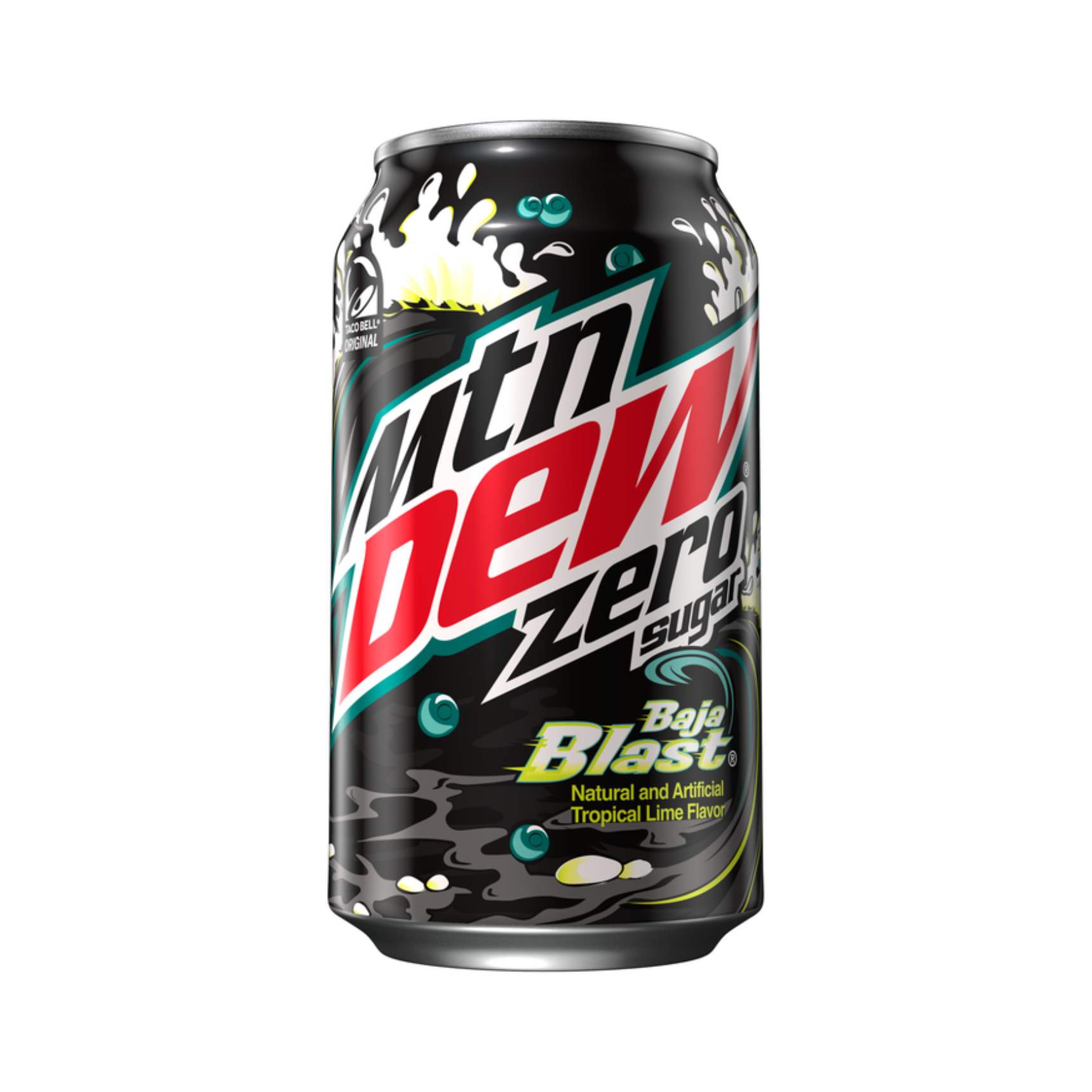 Mountain Dew Zero Sugar Baja Blast Tropical Lime Soda Pop - 12 pk/12 oz Cans