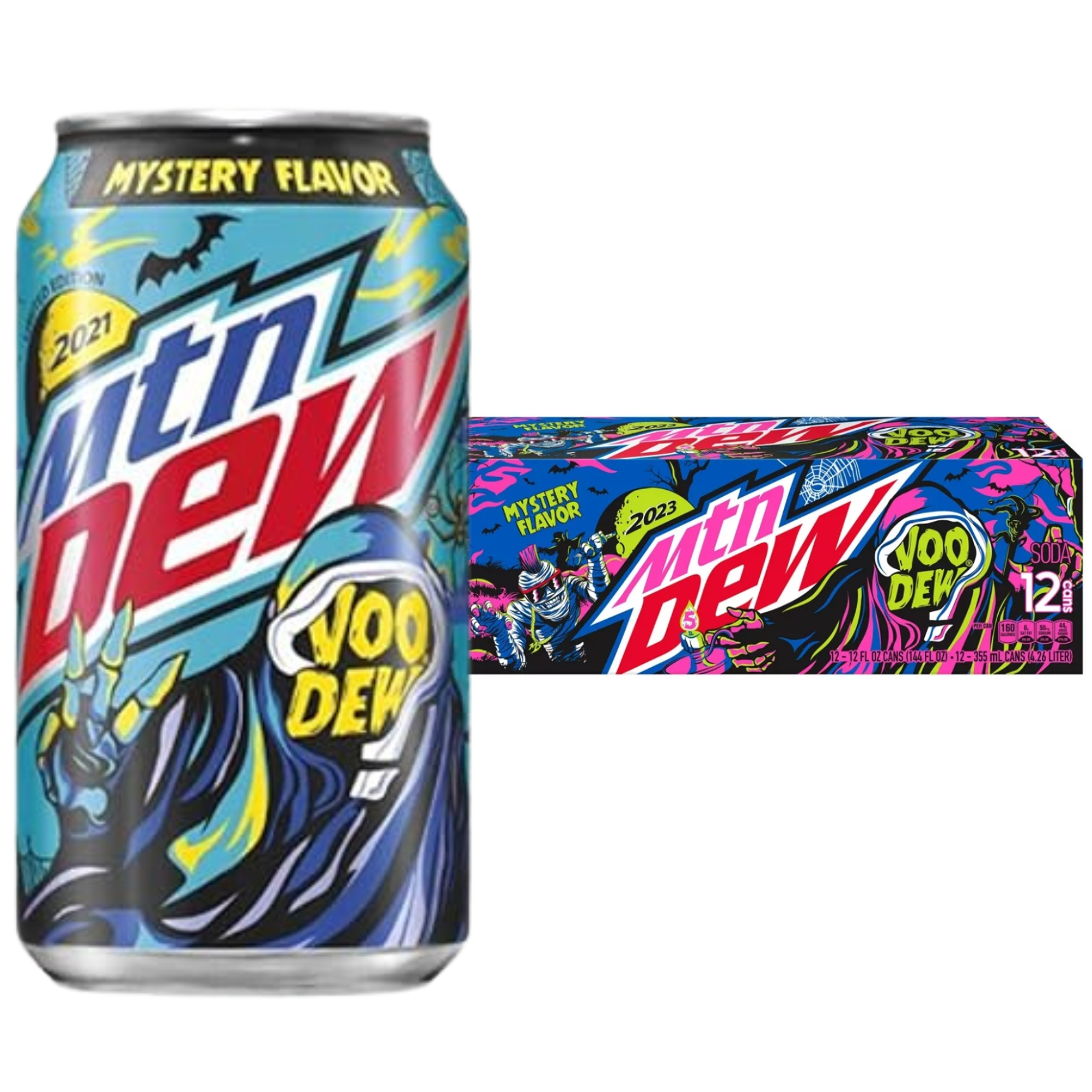 Mountain Dew VooDew Soda Mystery Flavor - 12 pk/12 fl oz Cans